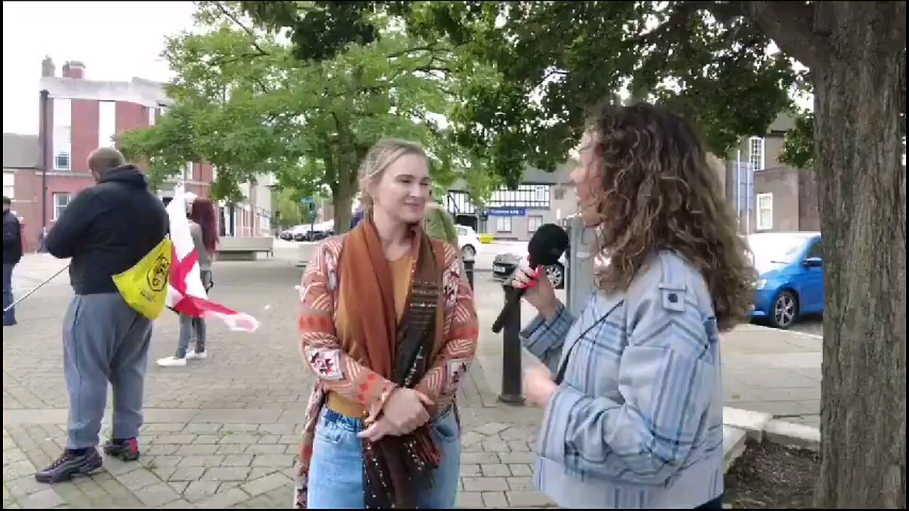 Carla interviewed by Sammy Woodhouse at our recent Rotherham Protest