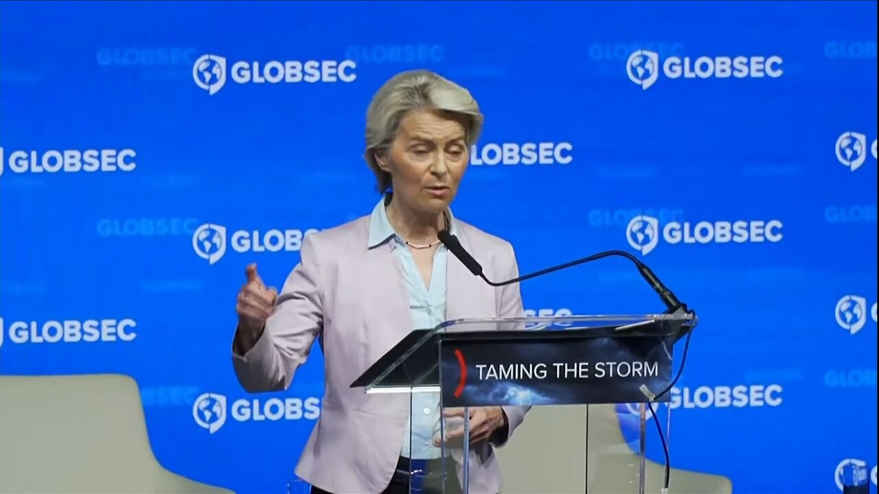 Von der Lying at GLOBSEC conference: ´Taming The Storm´