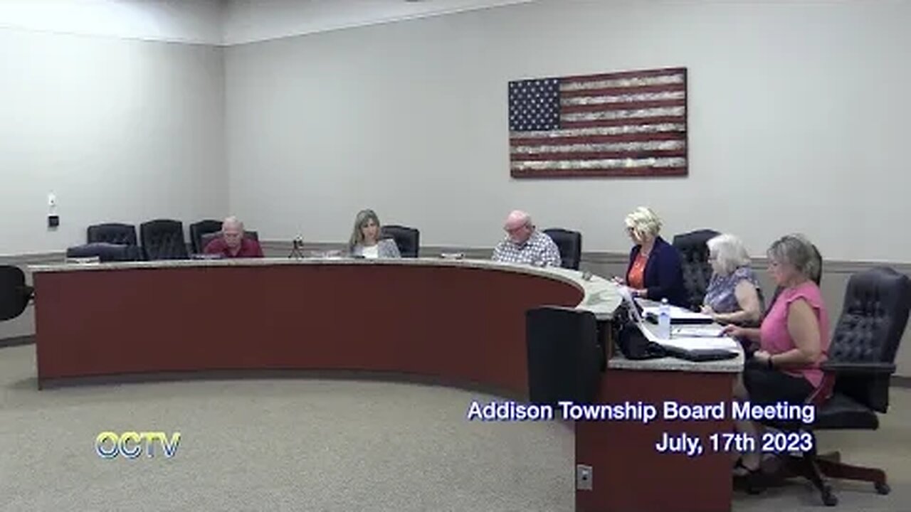 Addison Township Board Meeting: July, 17th 2023