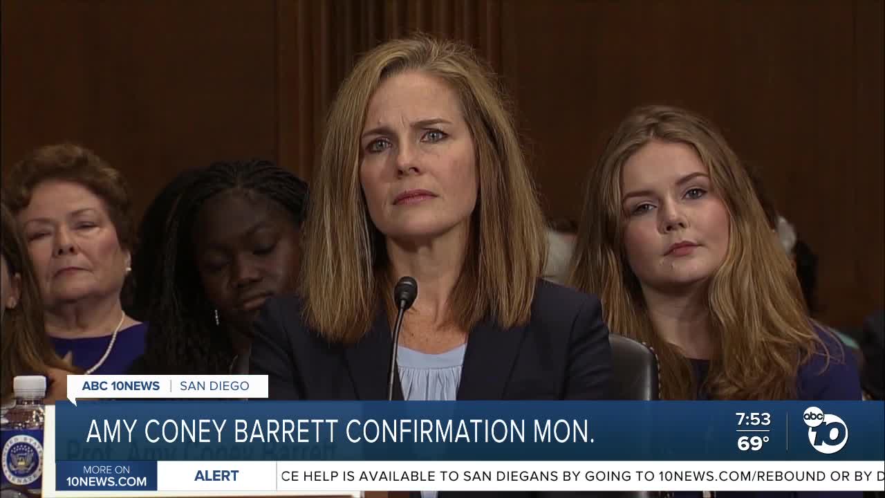 Amy Coney Barrett confirmation to be held Monday