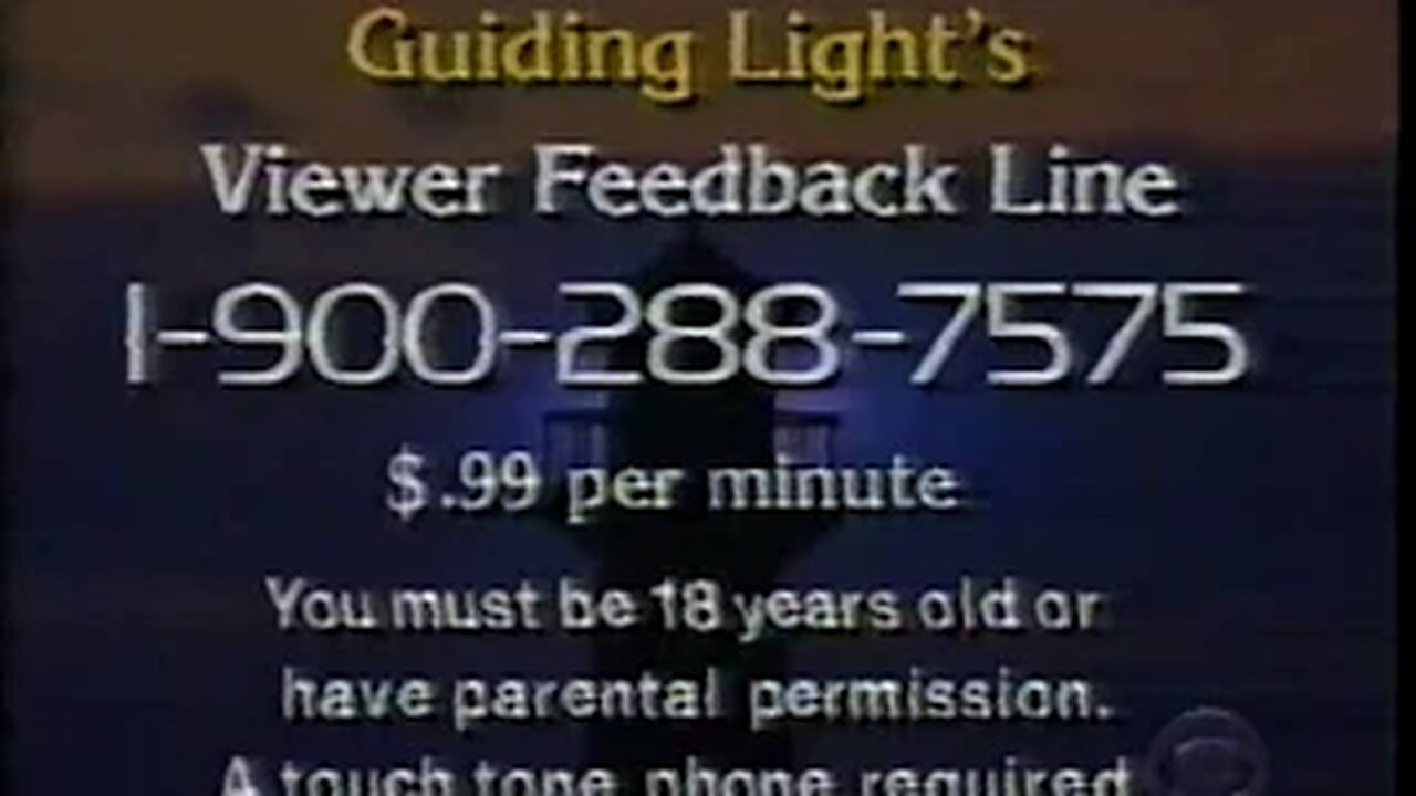 March 17, 1999 - Closing Credits to 'Guiding Light'