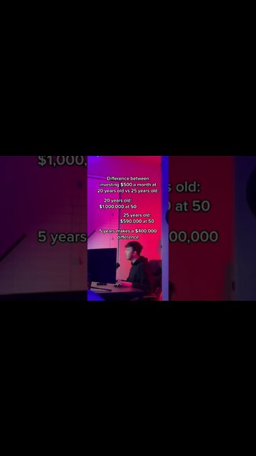 Investing At 20 vs 25 #shorts