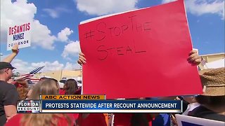 Protests statewide after recount announcement