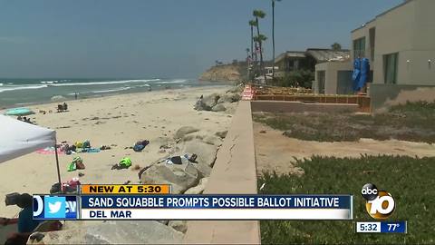 Sand squabble prompts possible ballot initiative