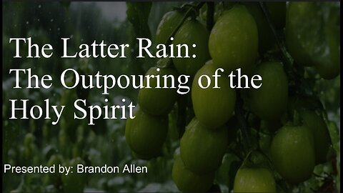 The 144,000 and The Outpouring of the Holy Spirit