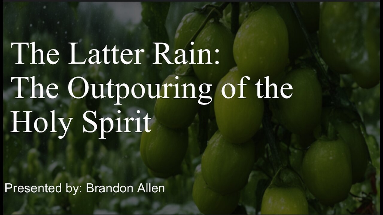 The 144,000 and The Outpouring of the Holy Spirit