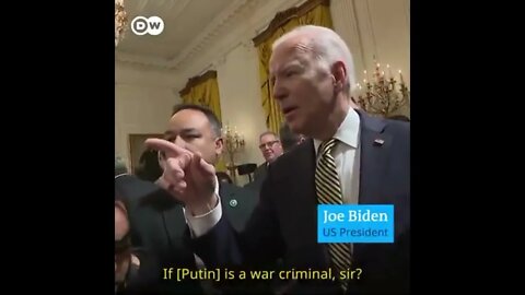 Joe Biden calls Vladimir Putin a war criminal.