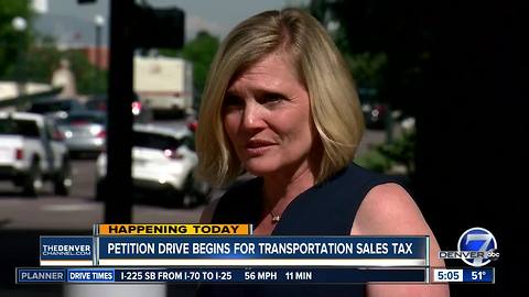 Petition drive begins for transportation sales tax