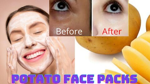 Potato face pack to remove dark spots