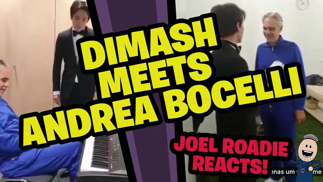 Dimash Meets Andrea Bocelli for the First Time! - Roadie Reacts