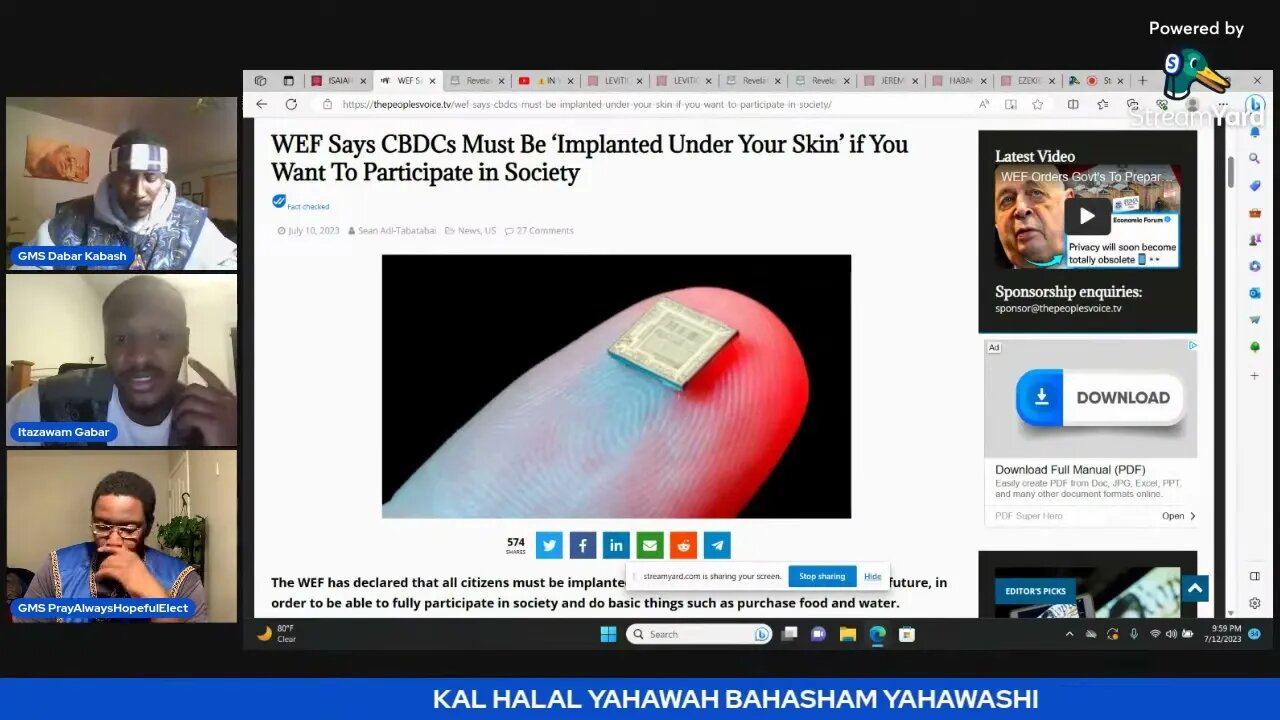⚠️WEF Says CBDCs Must Be Implanted Under Your Skin! WE TOLD YOU SO!!!! ⚠️