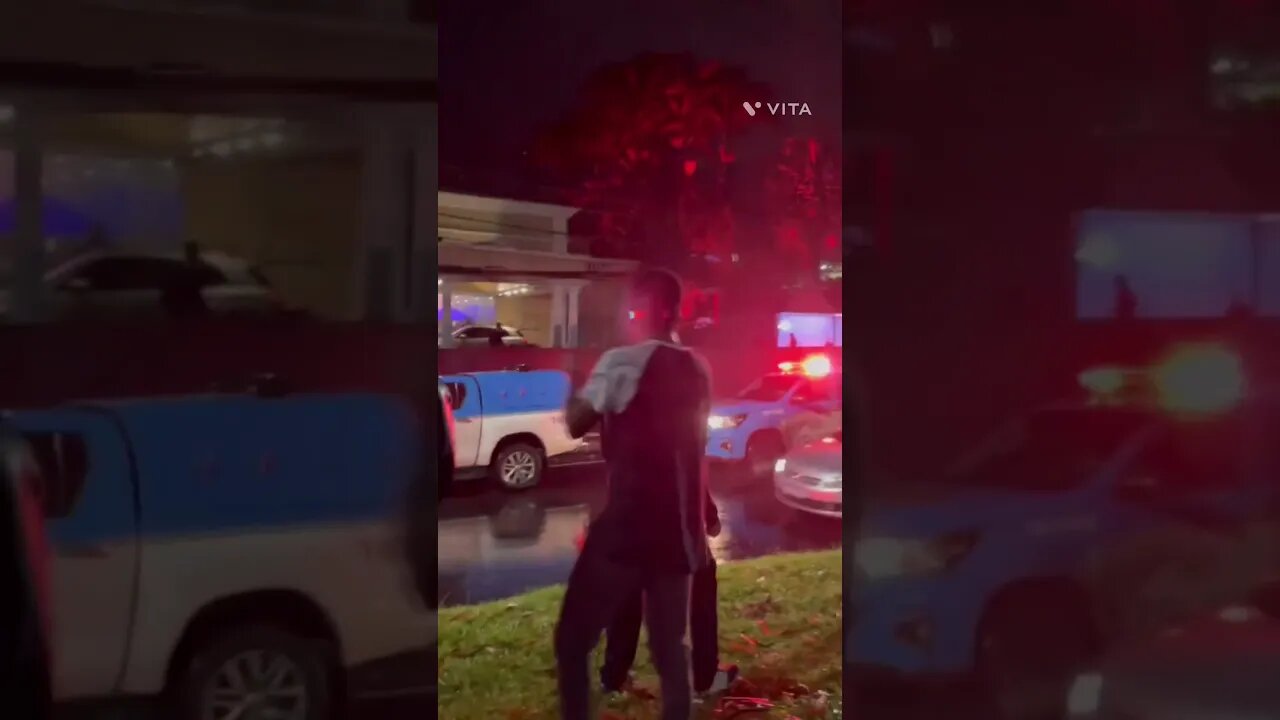 PROTESTO DA TORCIDA ORGANIZADA DO FLAMENGO NA FESTA DE ANIVERSÁRIO DE GABIGOL