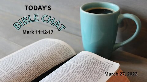 Bible Chat: Mark 11:12 -17