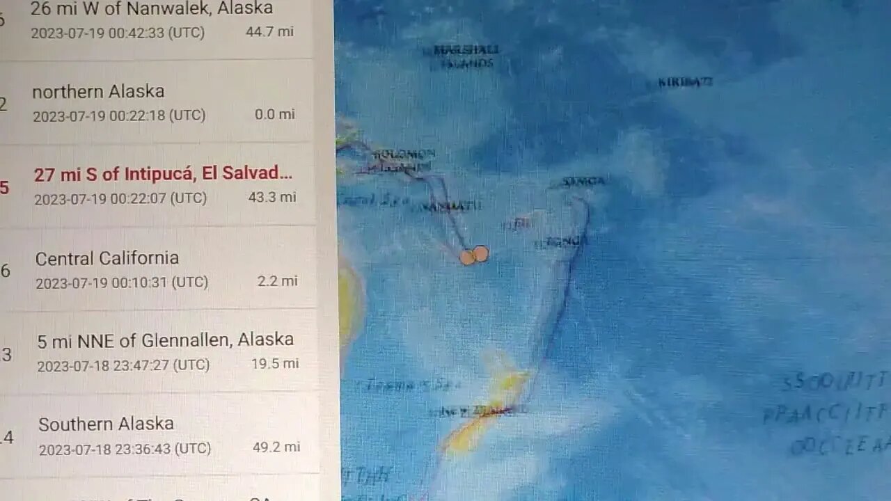 6.5 Earthquake El Salvador. Watch For More. 7/18/2023