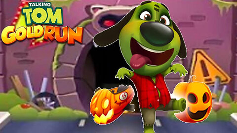 Talking Tom Gold Run New Update Halloween Candy World event | Zombie Ben Boss Fight Gameplay
