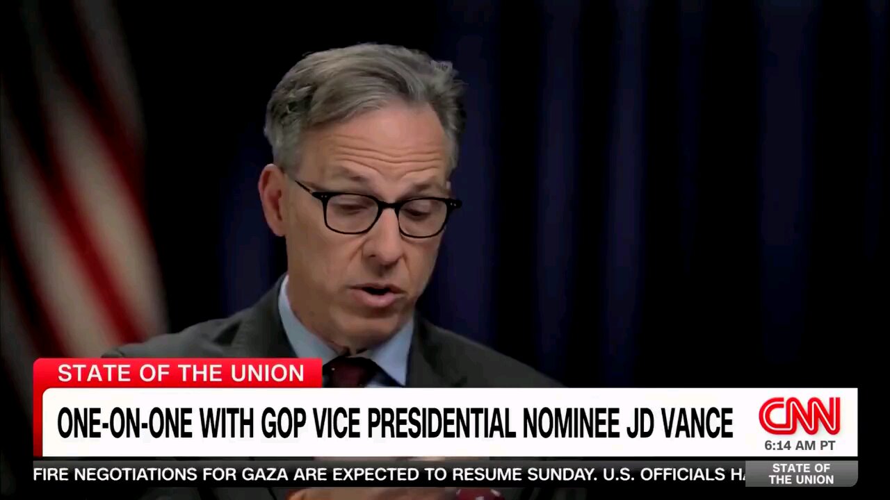 JD Vance just absolutely demolished Jake Tapper and CNN: “Ask yourself a basic question