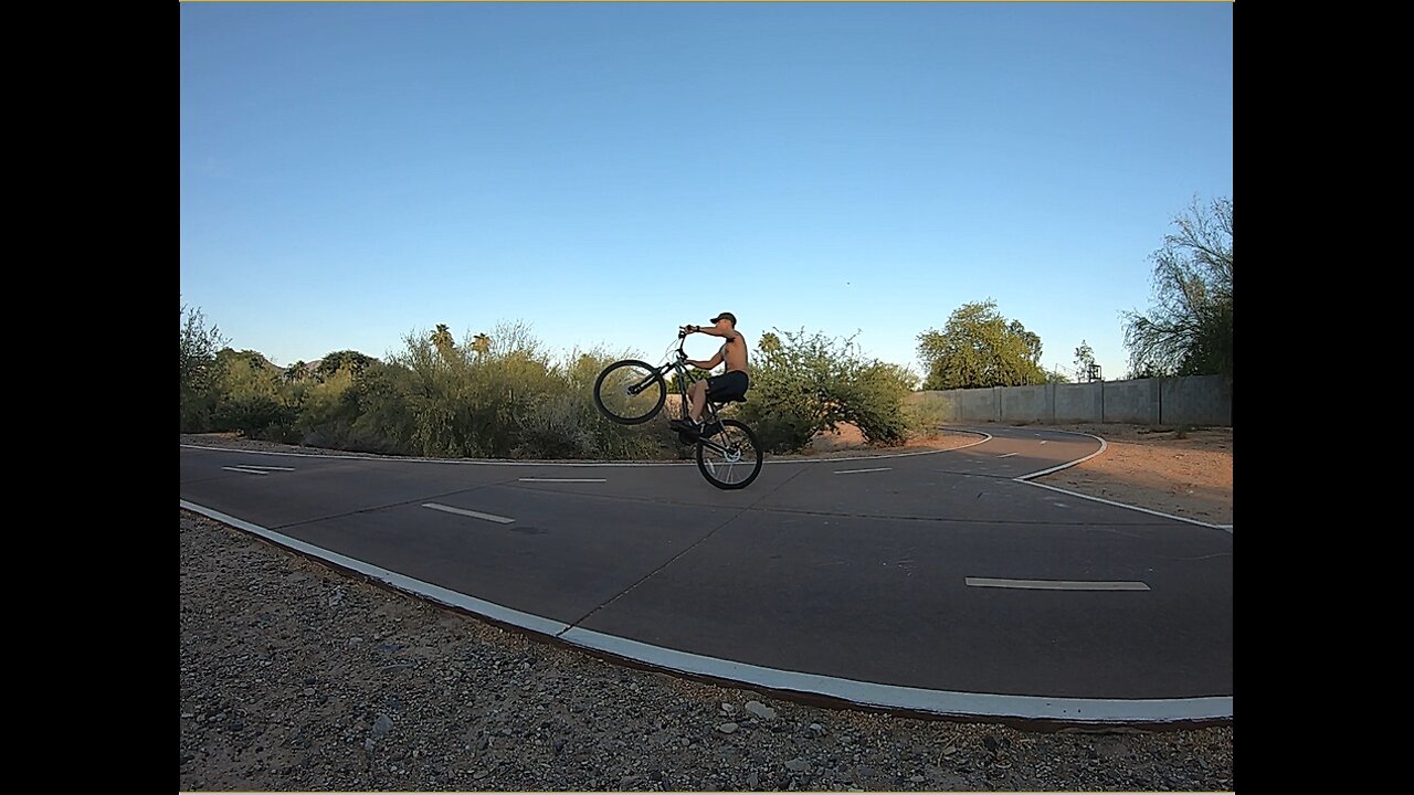 MTB Wheelie Practice