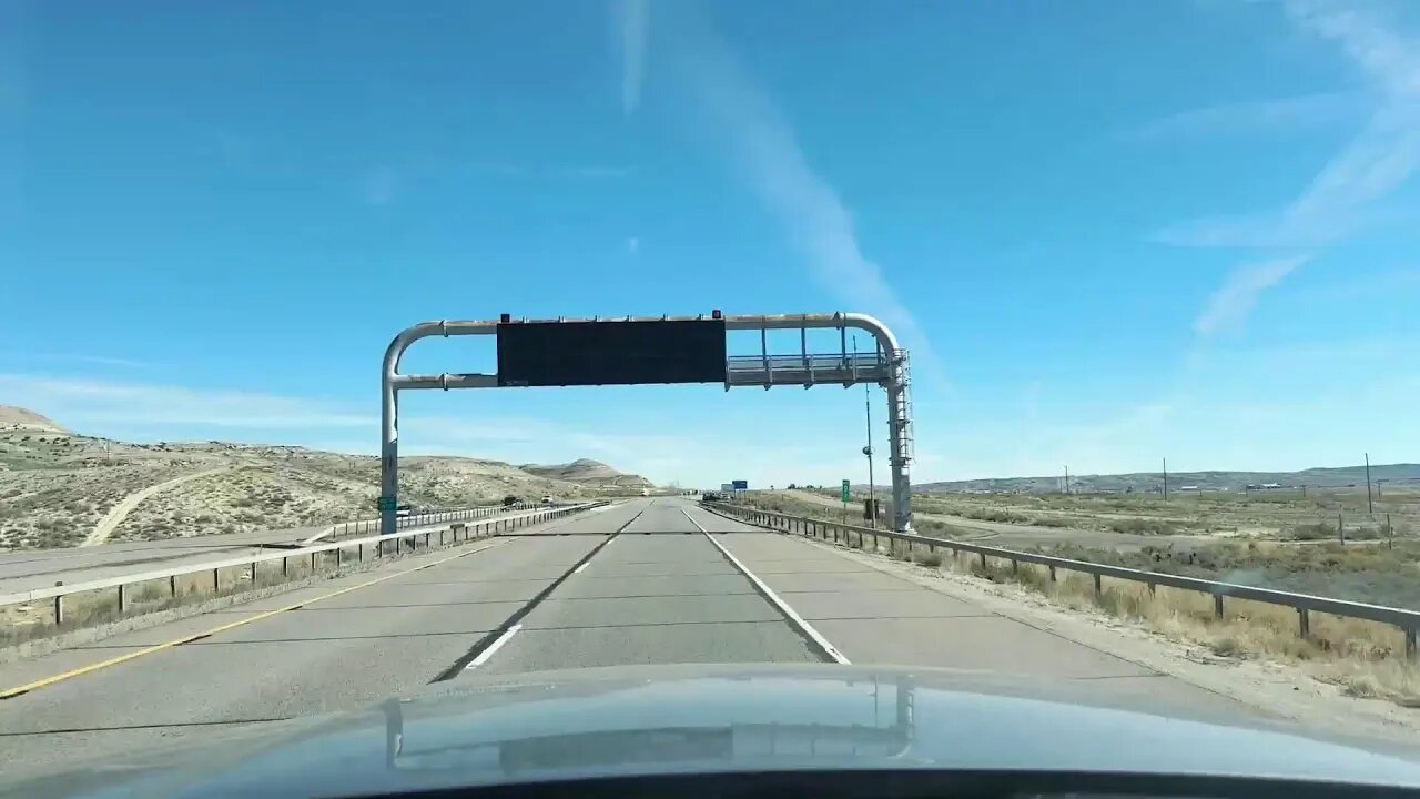 Me and Donnie driving to Wyoming part 4 from little America Truck Stop on I80