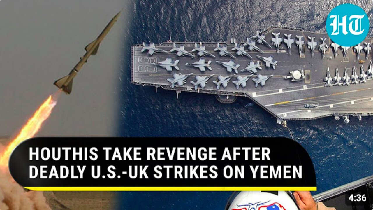 FLASHBACK - Houthis Rain Missile Fire On U.S Warship After American-British Strikes On Yemen Kill 16