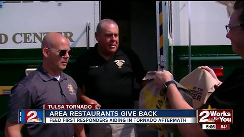 Area restaurants give back to first responders