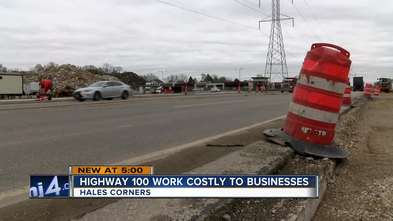 Highway 100 construction becomes costly to businesses