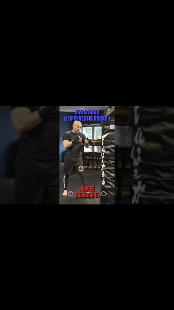 Heroes Training Center | Kickboxing & MMA "How To Double Up" Jab & Hook & Uppercut & Round 1 #Shorts
