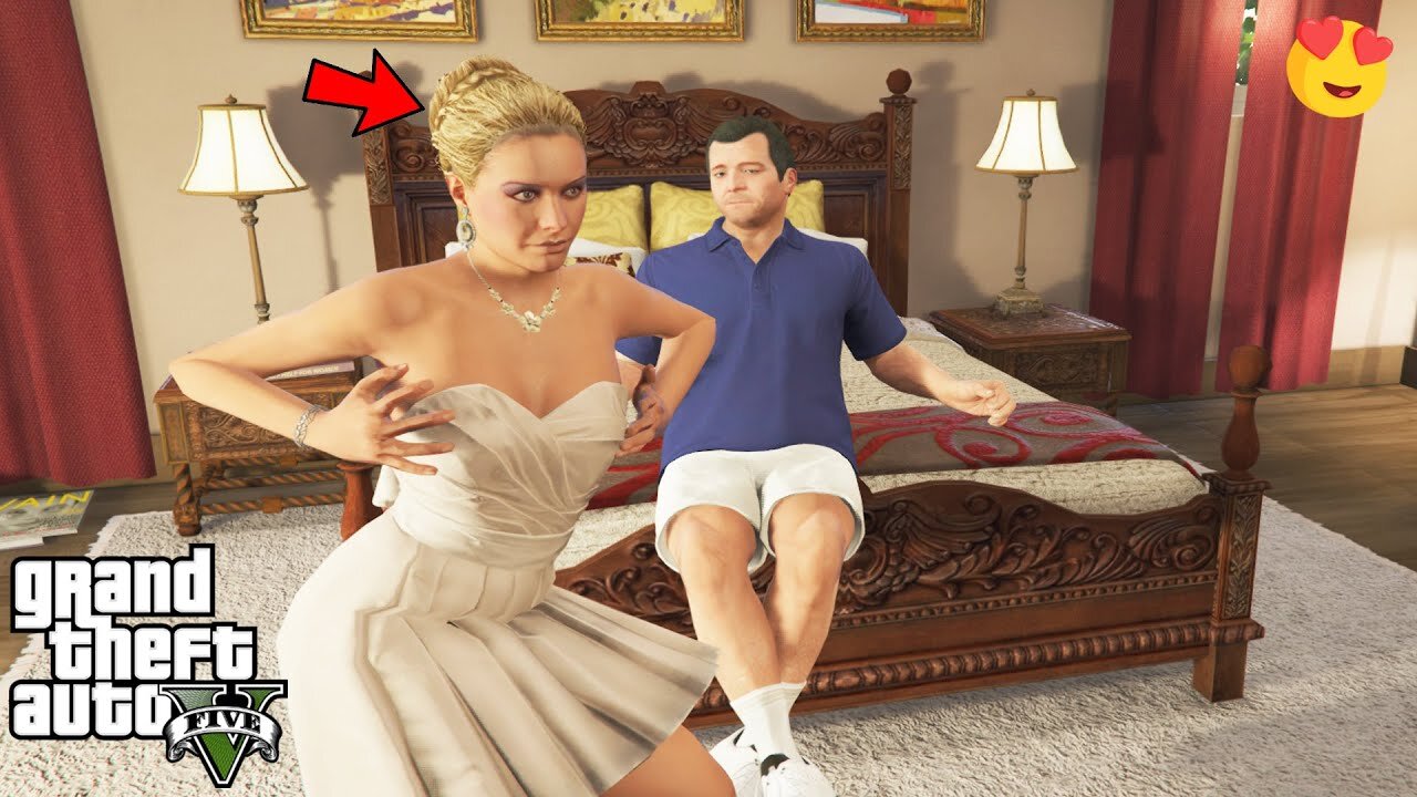 GTA 5 - Best Girlfriend Mission! (Michael and Bride)