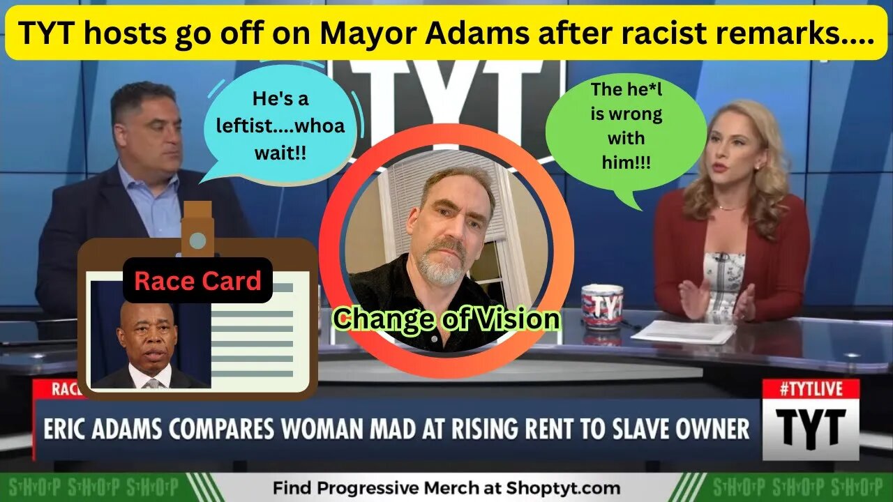 Folks at TYT get 😠HOT over Mayor Adams racism....