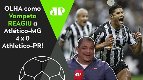 O GALO É SURREAL! OLHA como Vampeta SE IMPRESSIONOU com Atlético-MG 4 x 0 Athletico-PR!