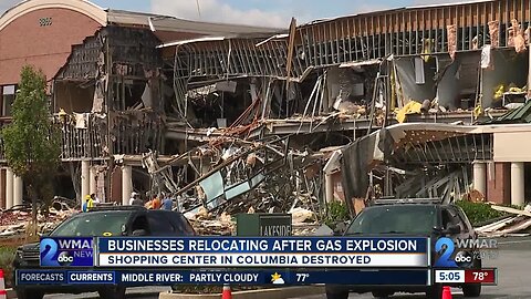 Businesses relocating after gas explosion in Columbia