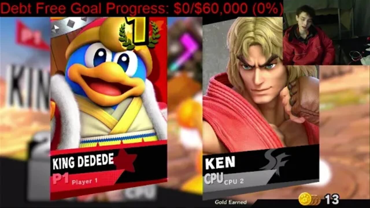 King Dedede VS Ken On The Hardest Difficulty In A Super Smash Bros Ultimate Match With Commentary