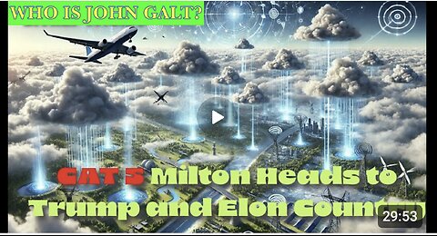 MONKEY WERX SITREP W/ Hurricane Milton Targets Elon & Trump Country. SGANON, CLIF HIGH
