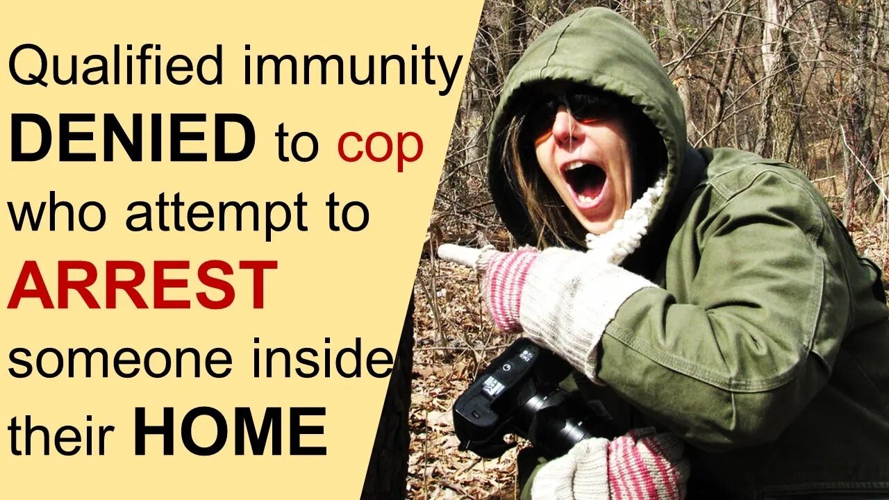 Qualified immunity DENIED to cop who attempt to arrest someone inside their home