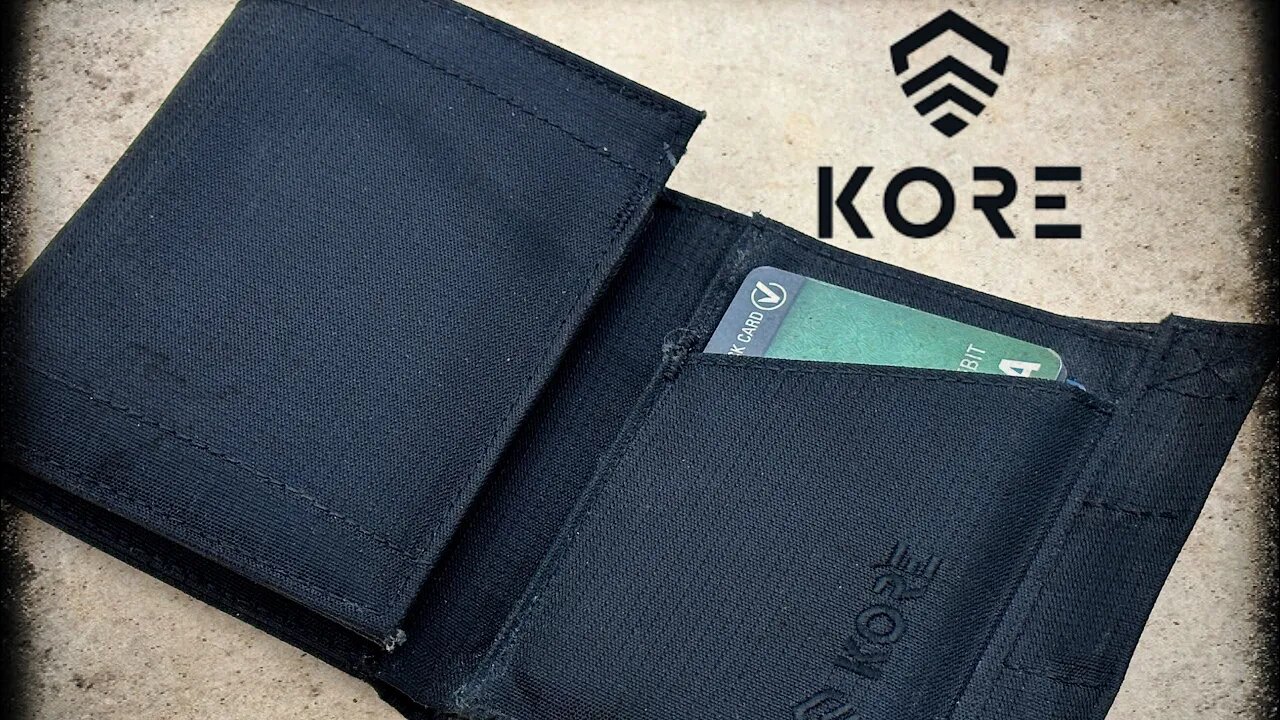 BLACK TACTICAL TRIFOLD WALLET | Kore Essentials