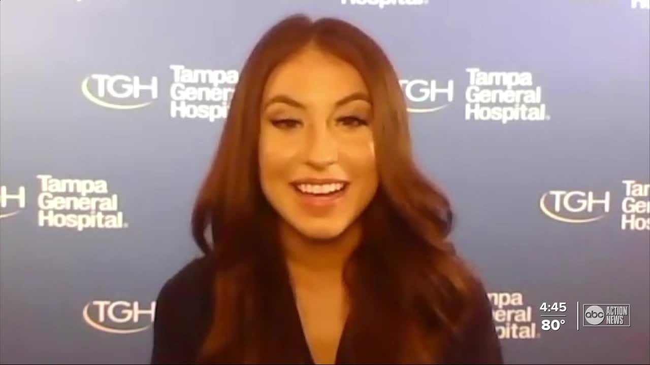 Bucs cheerleader is also a healthcare worker