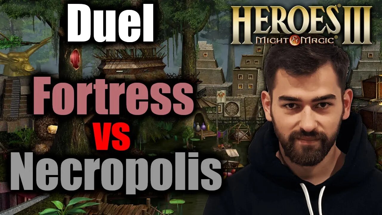 Fortress vs Necropolis | Gluhammer Heroes HotA 3 Multiplayer PL