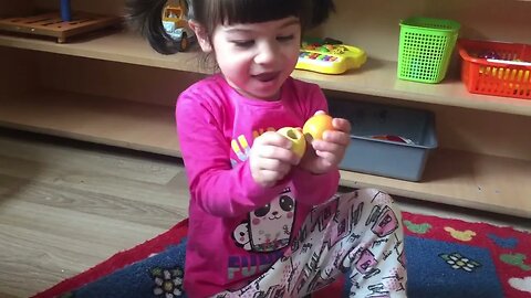 Aylin Sorting Colors with learning toy #learning #colors #childrenlearningvideo #viral