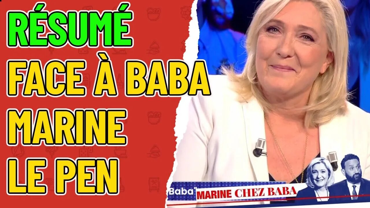 Face à Baba : @Marine Le Pen résumé #humour #tpmp #jeanmessiha #zemmour #jadot #schiappa