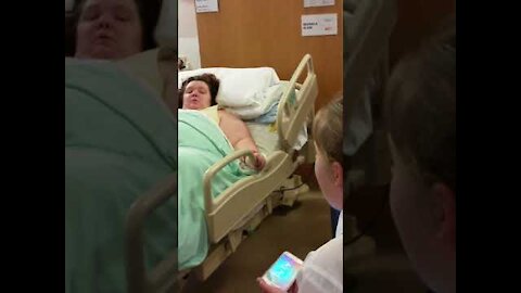 Daughter sings to her terminally Ill mother . Very moving , must watch