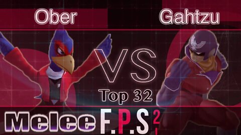 Ober (Falco) vs. Gahtzu (C. Falcon) - Melee Top 32 - FPS2