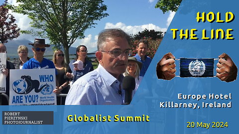 Globalist Summit in Killarney - Eddie Hobbs unveiling the Killarney Declaration