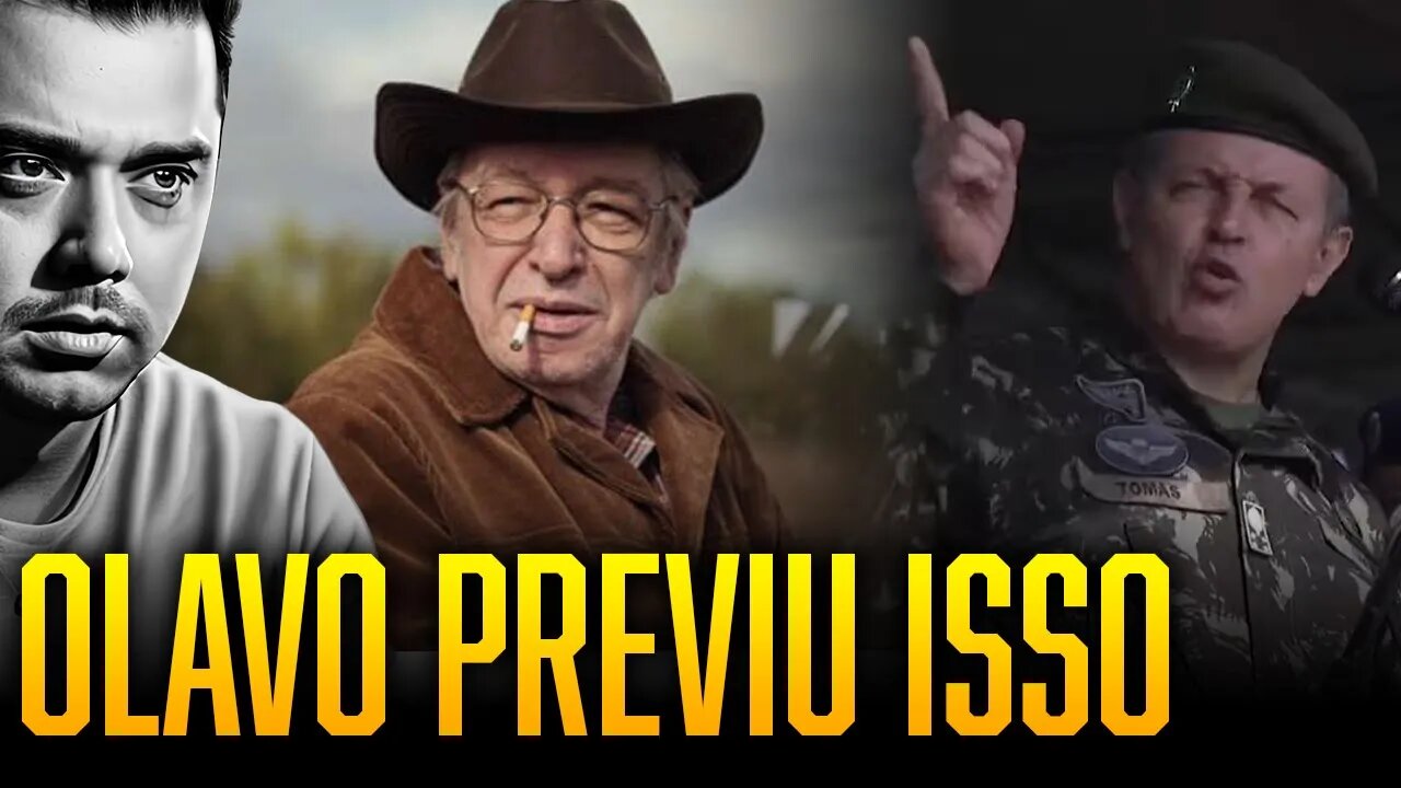Olavo, um "profeta": Ele tinha que estar vivo pra ver isso. Veja a declaração do General.
