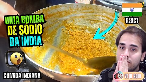 SE VOCÊ É HIPERTENSO NÃO VEJA ESSE VÍDEO! Reagindo a COMIDAS DE RUA INDIANAS | Veja Aqui Reacts