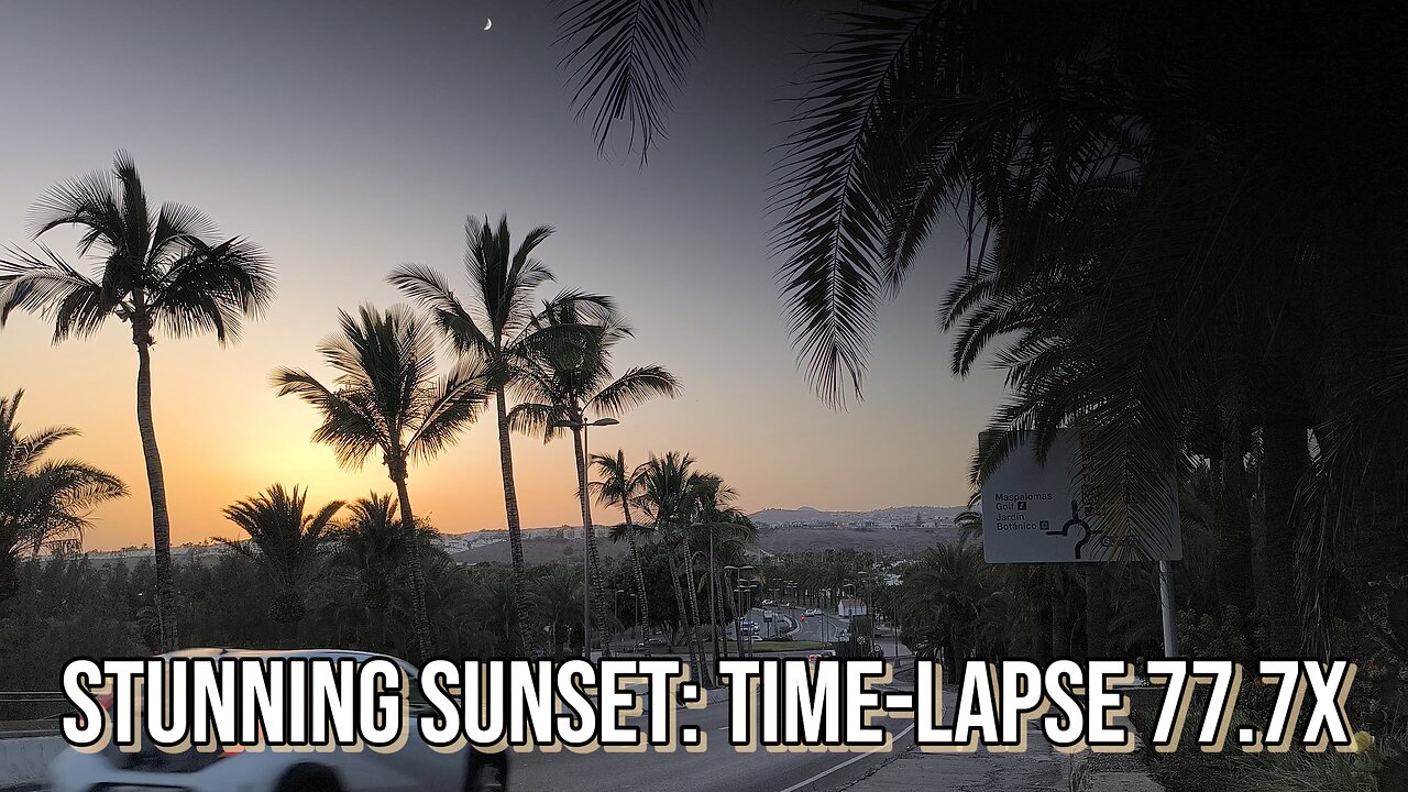 Gran Canaria: Beautiful & Golden Sunset in Maspalomas | Timelapse 📸