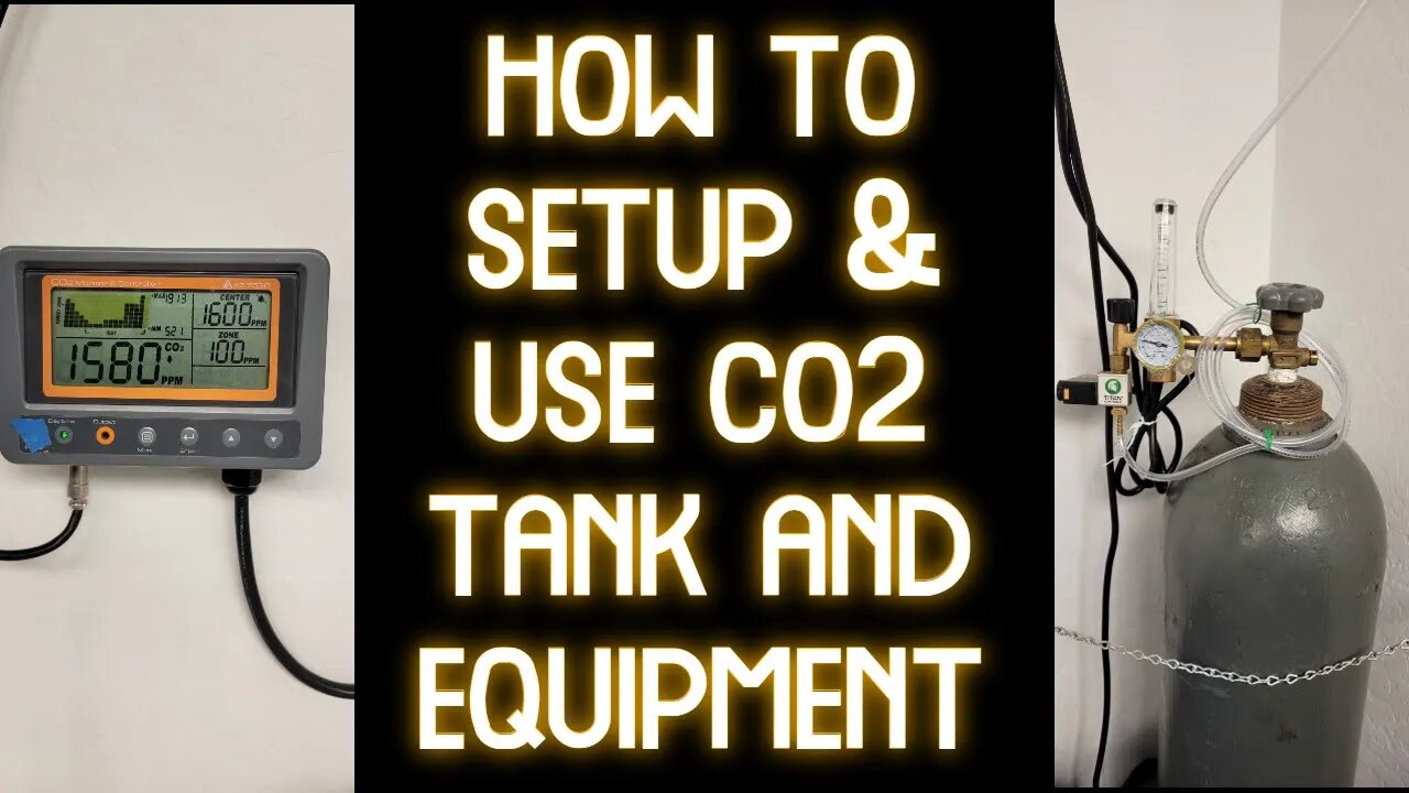 How to Setup a CO2 Tank Monitor, Controller and Regulator - How to use Co2 Equipment