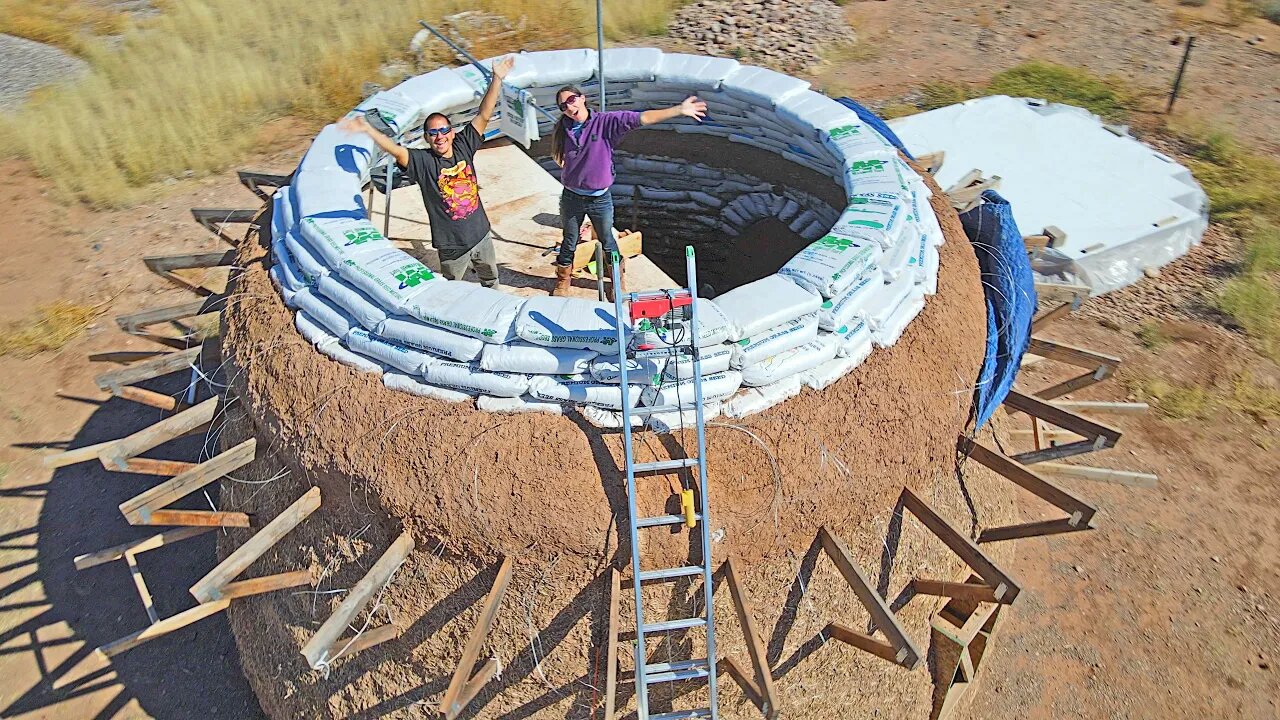 This Is A HUGE Milestone On Our Earthbag Dome