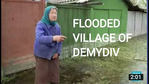 Ukrainian forces flooded village of demydiv to hamper russian advance on kyiv #ukraine#floodvillage#