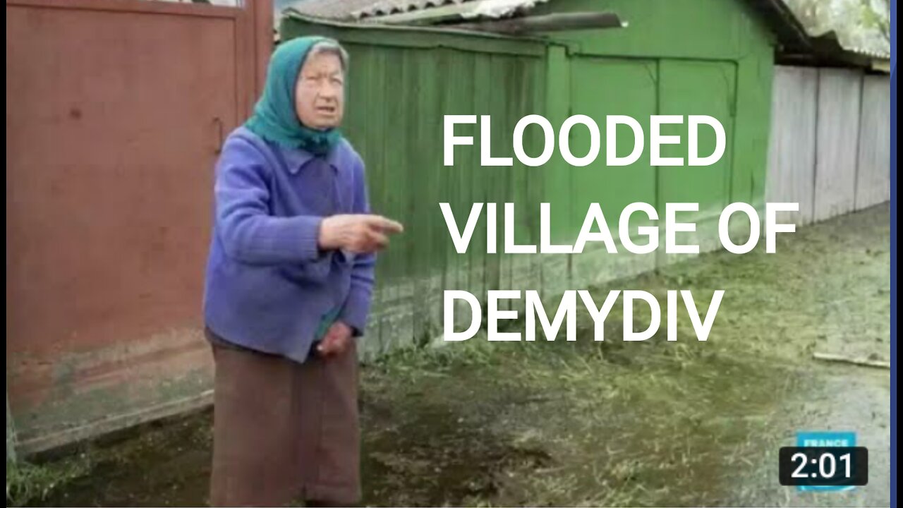 Ukrainian forces flooded village of demydiv to hamper russian advance on kyiv #ukraine#floodvillage#