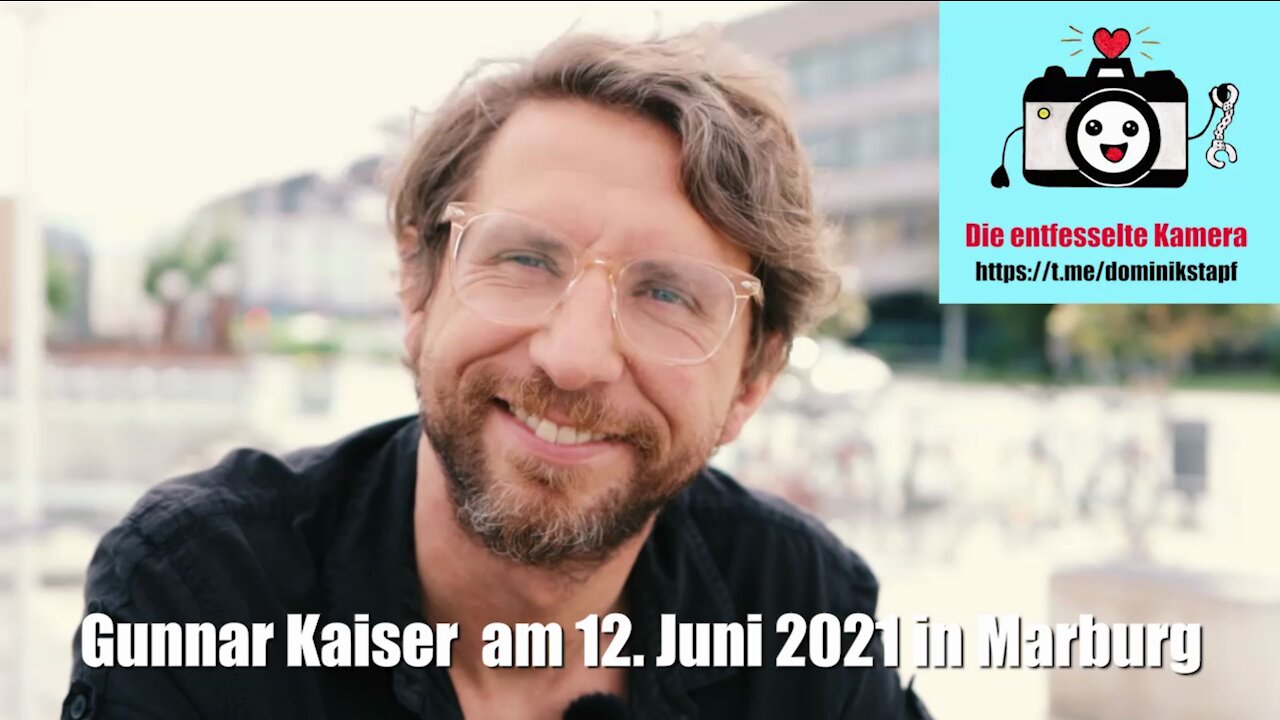 Demo in Marburg: GUNNAR KAISER Interview aus der Perspektive der "Entfesselten Kamera"