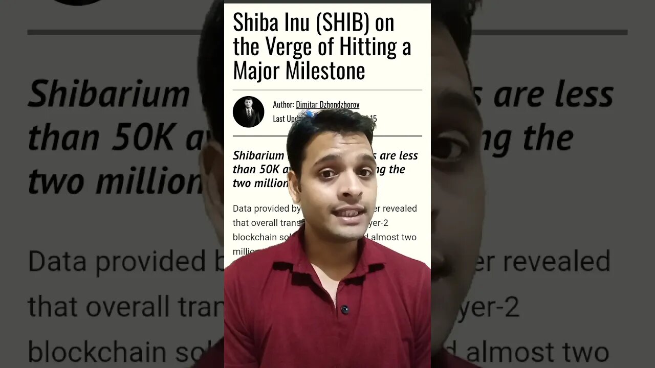 Shibarium Hits 2 Million Transaction #cryptonews